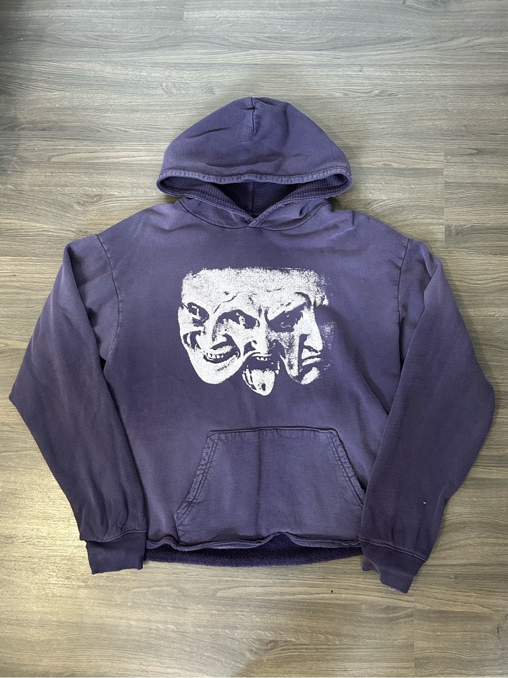 Purple Strawberry Brand Graphic Face Streetwear Style Hoodie